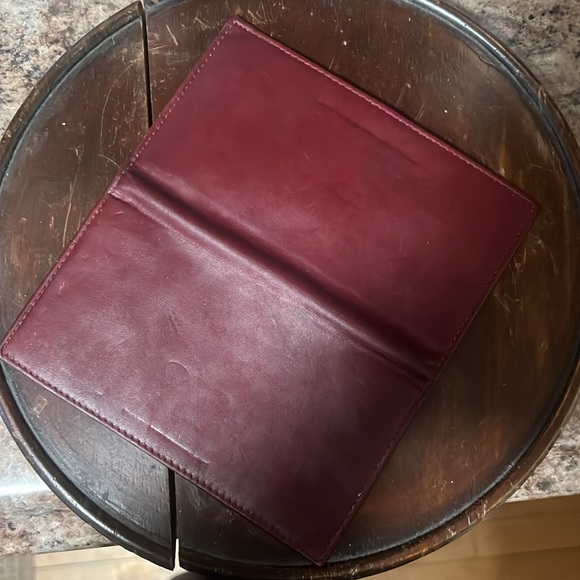 Vintage Genuine Cowhide Checkbook Cover - Picture 3 of 3